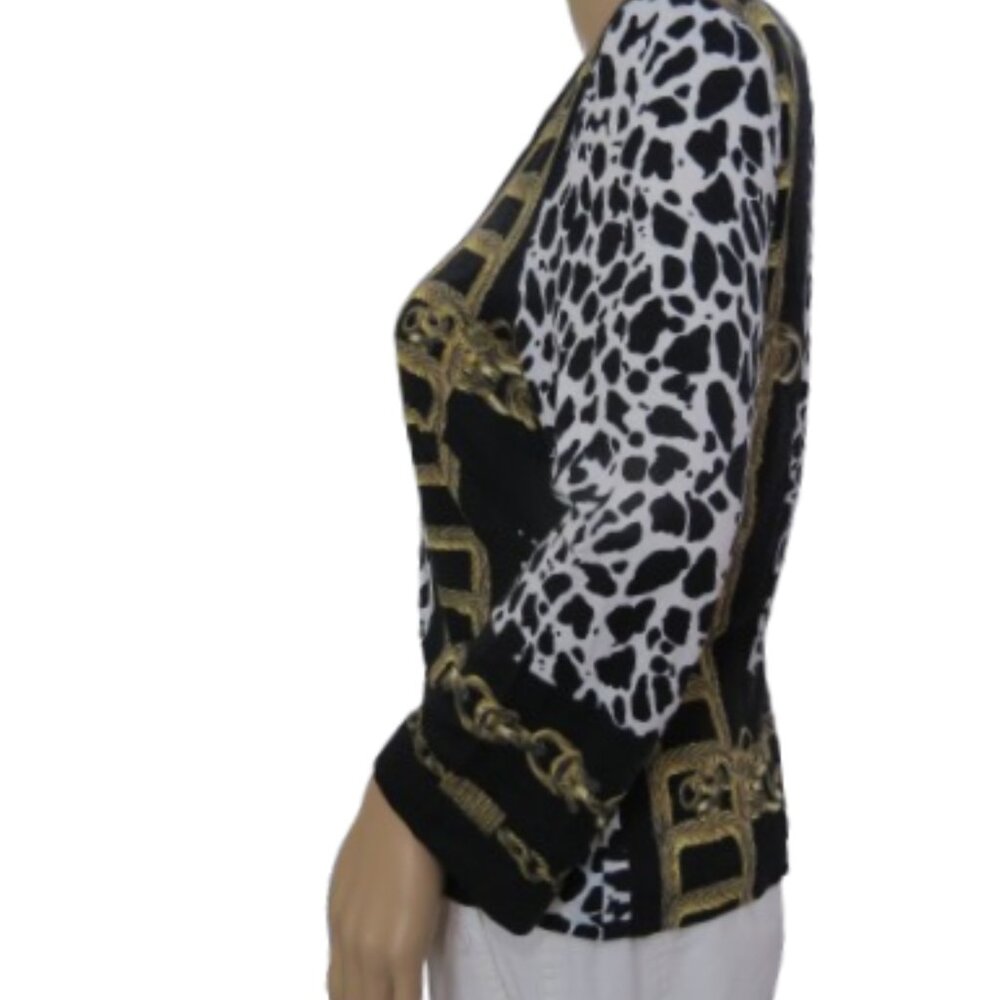 Joseph Ribkoff Leopard Print Cardigan - Picture 4 of 6